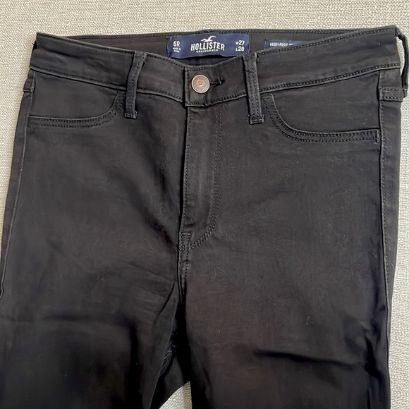 NEW Hollister High-Rise Advanced Stretch Skinny Jeans Black - Picture 6 of 9
